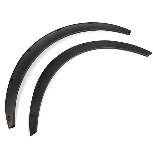 4PCS Universal bilhjulsskärmar, flexibla men ändå hållbara Black
