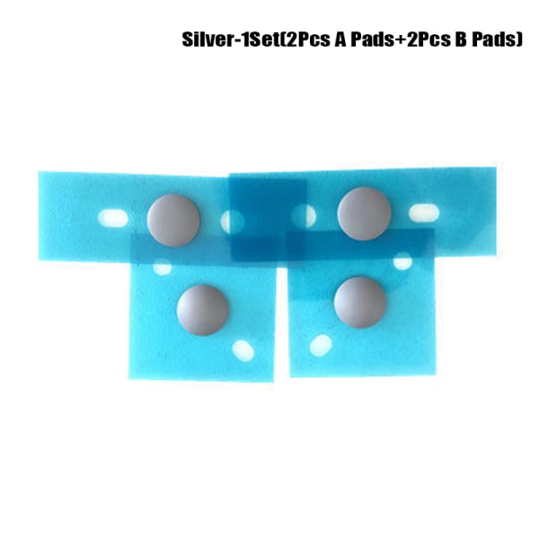 4 st gummifotsdyna för ytbehandlad bärbar dator Anti-slip pad cover Silver-1Set