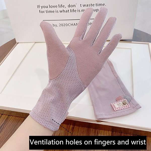 Damhandskar Solskyddshandskar för kvinnor Purple