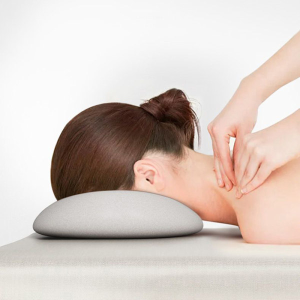 Memory Foam Salong Massage Ansiktskudde Huvudstöd Stödkudde Memory foam grey