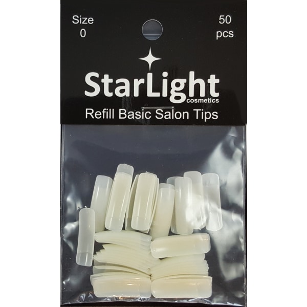 Basic Salon Tips Refill - 50 st Storlek 0
