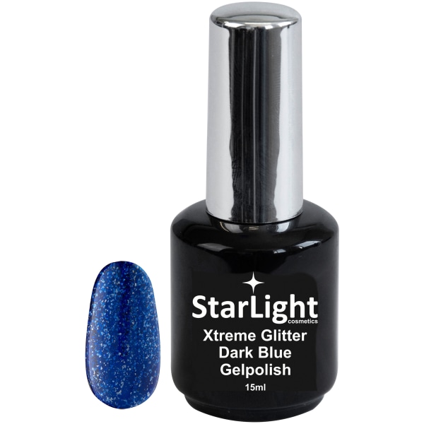 Gelpolish Xtreme Glitter Dark Blue - 15 ml
