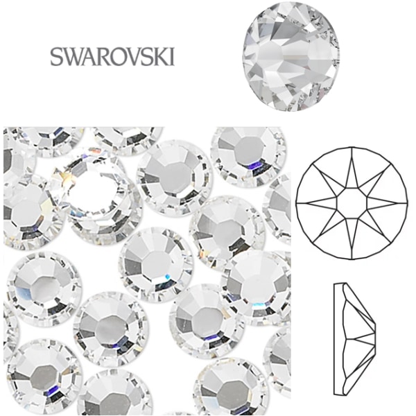 Swarovski Crystal Clear SS12 (3,00-3,20mm) - 40 st