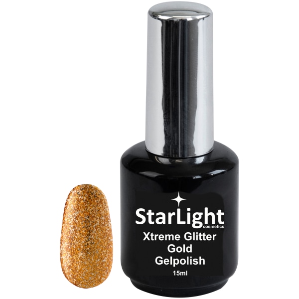Gelpolish Xtreme Glitter Gold - 15 ml