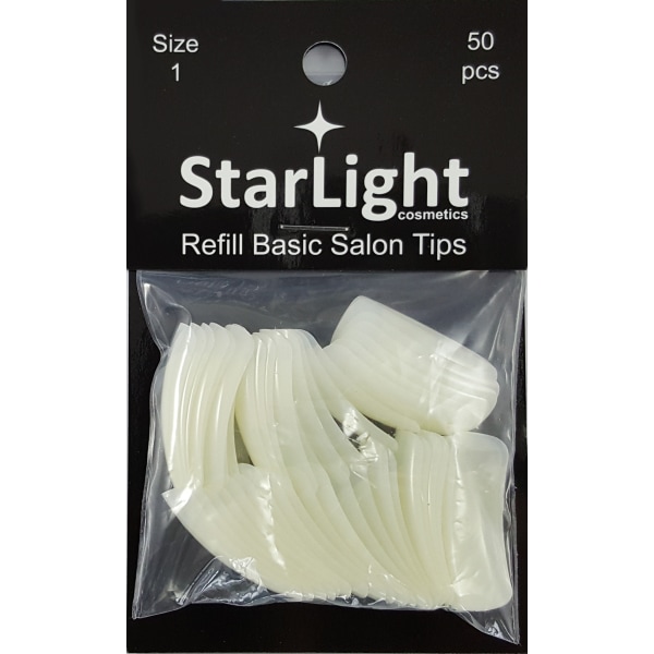 Basic Salon Tips Refill - 50 st Storlek 1