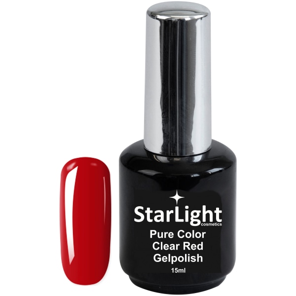 Gelpolish Pure Color Clear Red - 15 ml