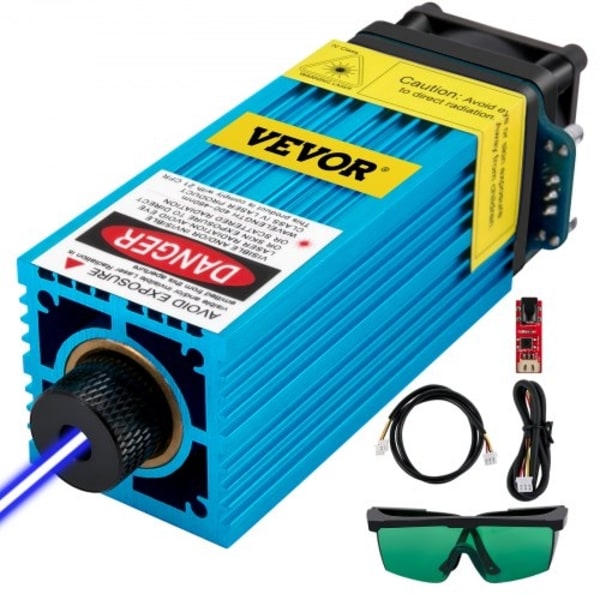 Lasermodul 5,5w CNC-lasermodul 450nm 12V laservåglängdslaserhuvud