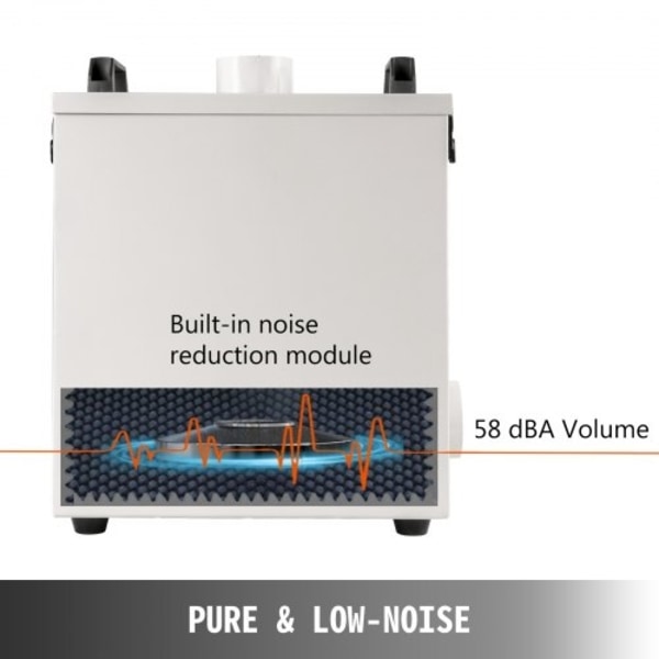 Pure Air Fume Extractor 80W Smoke Air Purifer 180m3/h Luftvolym Air Pure Purifier 220V 99,97% P