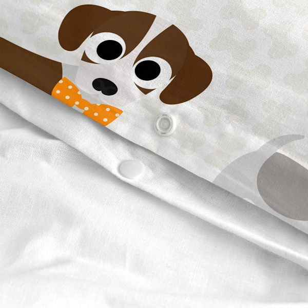 Påslakanset HappyFriday Mr Fox Dogs Multicolour Baby Crib 2 Styck