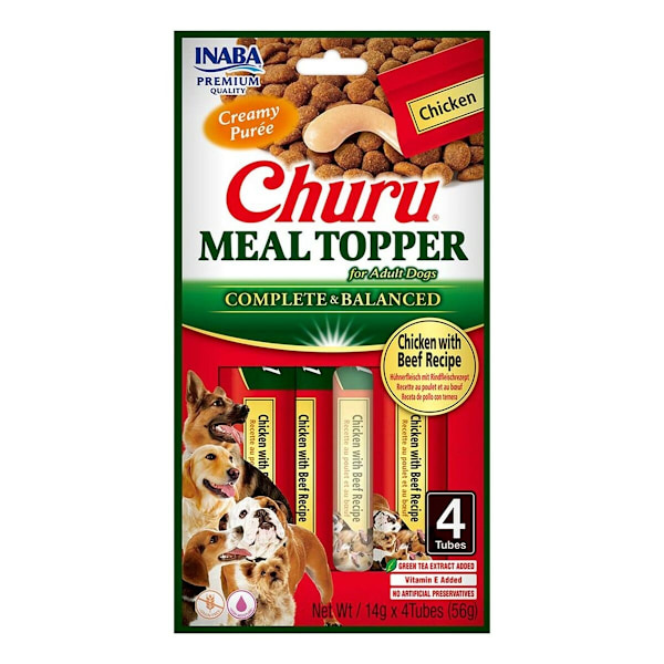 Hundsnack Inaba Churu Meal Topper Kyckling med nötkyckling