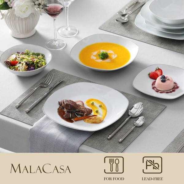 Malacasa Elisa servis 48 delar vit
