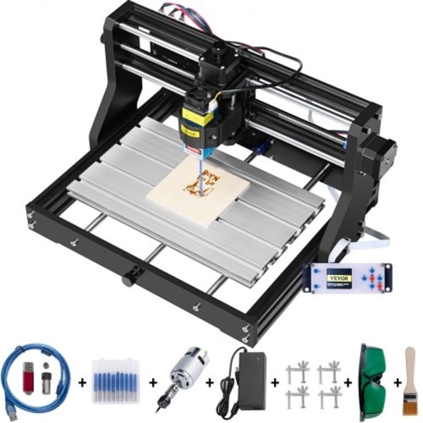 CNC 3018 Pro 5500MW 300Ã180Ã45mm Cnc Machine GRBL Control Mini Laser Engraver med Offline Controller 3 Axis Laser Gravering Machine for Carving Fräsni