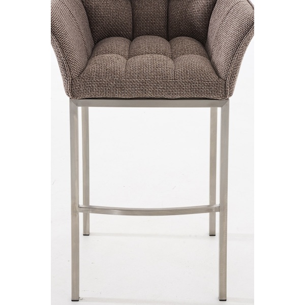 Barpall Damaso E tyg med 4-fots ram terrabrun