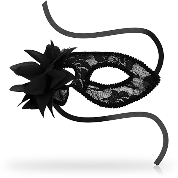 OHMAMA - MASKER SVART SPETS OCH BLOMMEMASKER