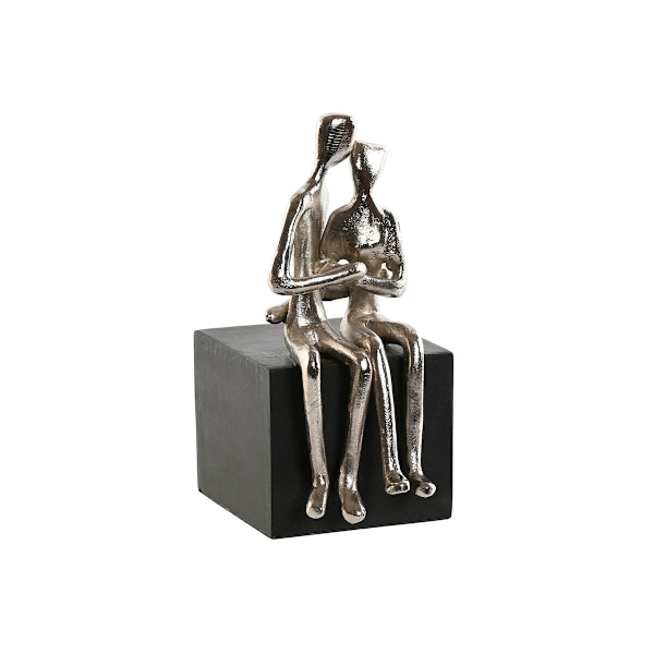 Dekorativ figurhem ESPRIT Svart Silver Par 9 x 13 x 20 cm