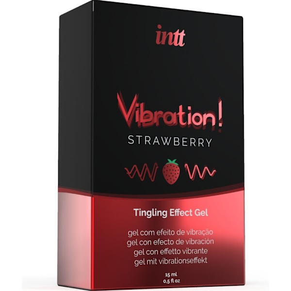 INTT - KRAFTFULL INTIMA STIMULANT LIQUID VIBRATING GEL JORDGUBB 15ML