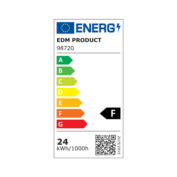 LED-lampa EDM F 24 W E27 2700 lm Ã 7 x 13,6 cm (3200 K)