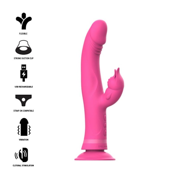 INTENSEâ¢ - JULIO VIBRATOR KANIN SILIKON ROSA