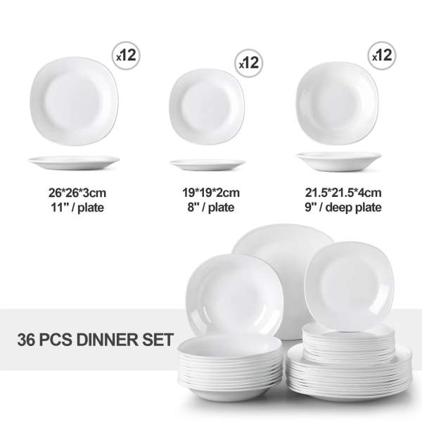 Malacasa Esmer Dinner Tableware 18 set