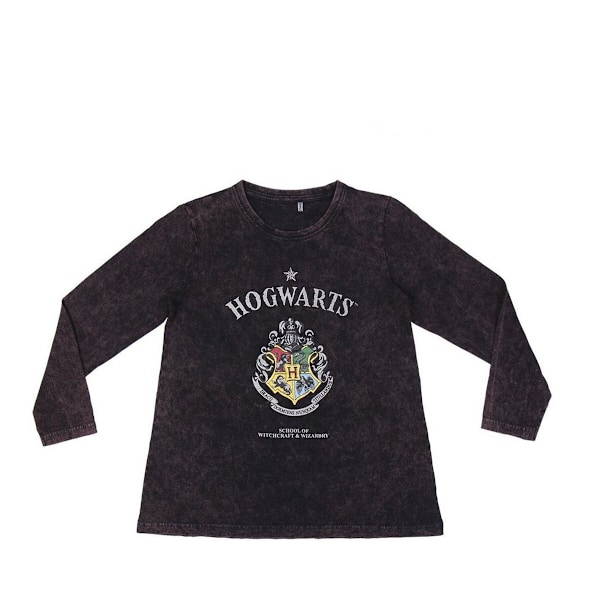 T-shirt med lång ärm Barn Harry Potter Grå Mörkgrå