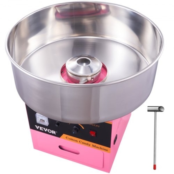 Kommersiell sockervaddsmaskin Sugar Floss Maker 1000W för Party Pink