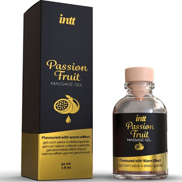 INTT MASSAGE & ORALSEX - PASSIONSFRUKTSMASKIN MASSAGEGEL MED VÃRMEEFFEKT