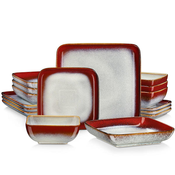 Vancasso Stern rött middags set 16 set