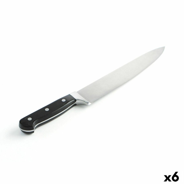 Kockkniv Quid Professional Inox Chef Black Black Metal 25 cm (Pack 6x)