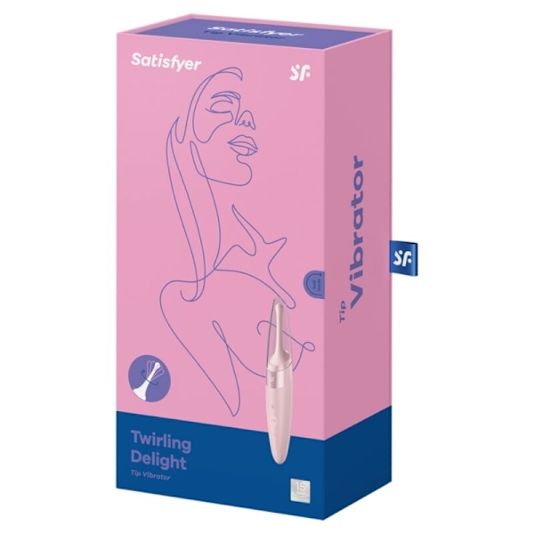 TILLFREDSSTÃLLARE TWIRLING DELIGHT CLIT TIP VIBRATOR - ROSA