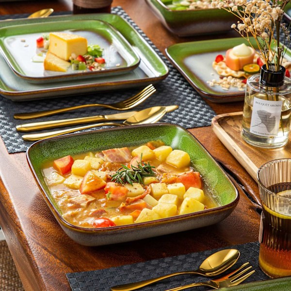 Vancasso Stern rött middags set 16 set
