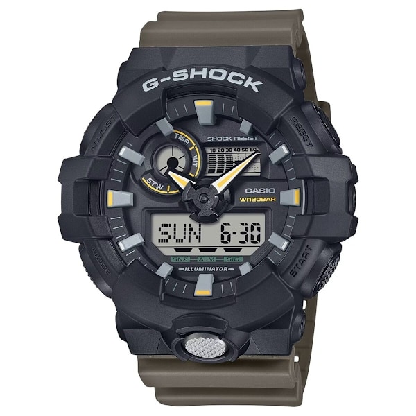 Herrklocka Casio G-Shock OVERSIZED - TVÃ TONER UTILITY FÃRGER (Ã 53,5 mm)