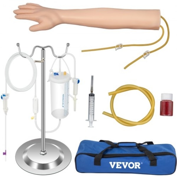 Iv Kit Iv Practice Arm Flebotomi Venpunktion Practice Kit Iv Simulering Arm IV Injection Practice Medicinsk utbildnings- och undervisningsmodell för s