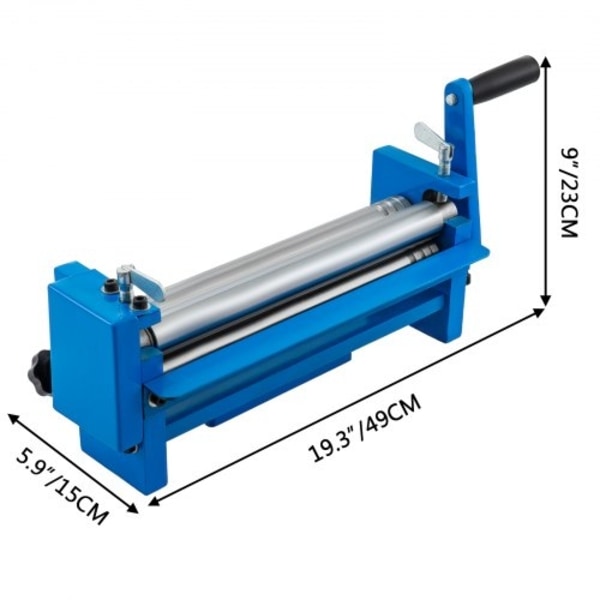 Sr-320j Manuell glidrulle 320 mm böjd rund 1,0 mm stålplåtsrullmaskin