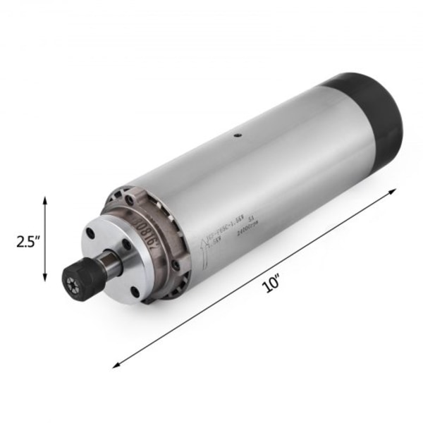 1,5KW luftkyld spindelmotor med 1,5KW frekvensomriktare VFD-spindelmotorsats