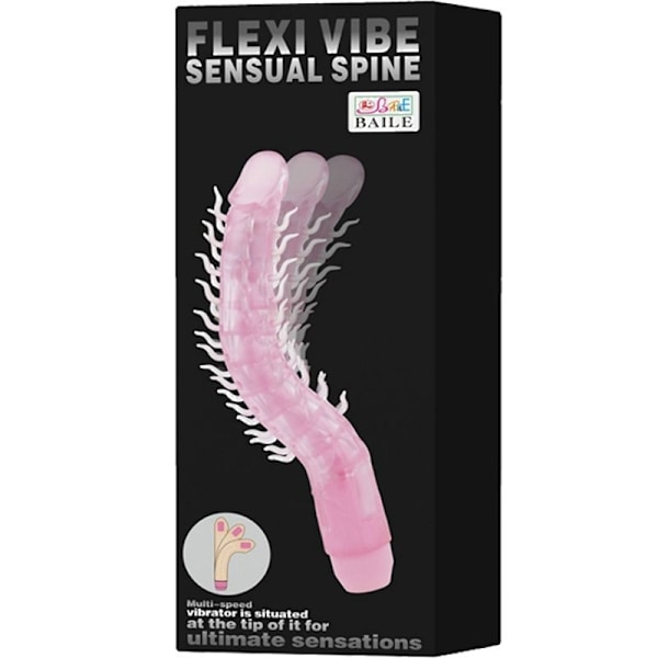 FLEXI VIBE SENSUELL RYGGBÃJLIG VIBRerande LILA 23,5 CM