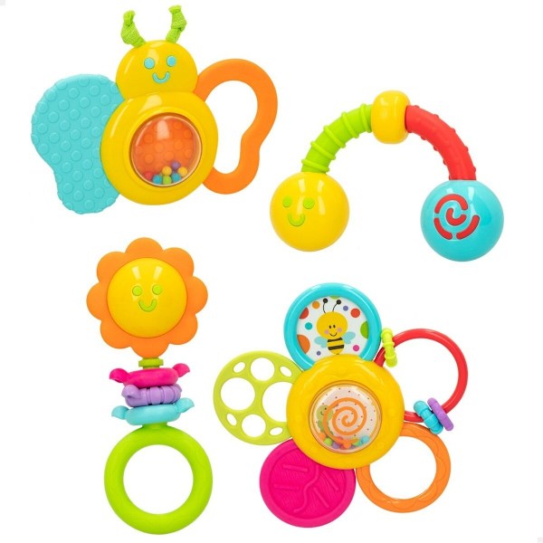 Rattle set Winfun 4 Delar 16 x 16 x 4,5 cm (6 antal)