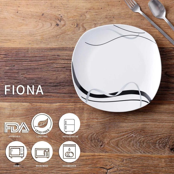 Veweet Fiona Dinner Tableware 6 set