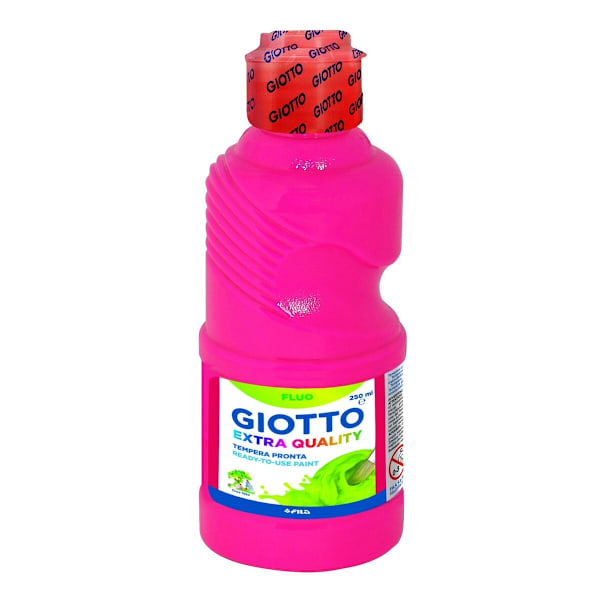 Tempera Giotto Fluo Rosa 250 ml (8 antal)