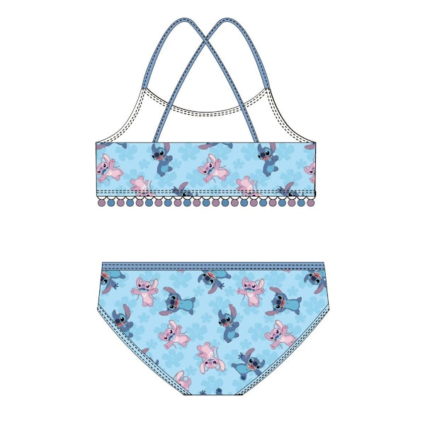 Bikinitrosa för flickor Stitch Blue 6 år