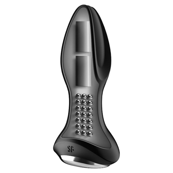 SATISFYER ROTATOR PLUG 2+ VIBRATION PLUG APP - SVART