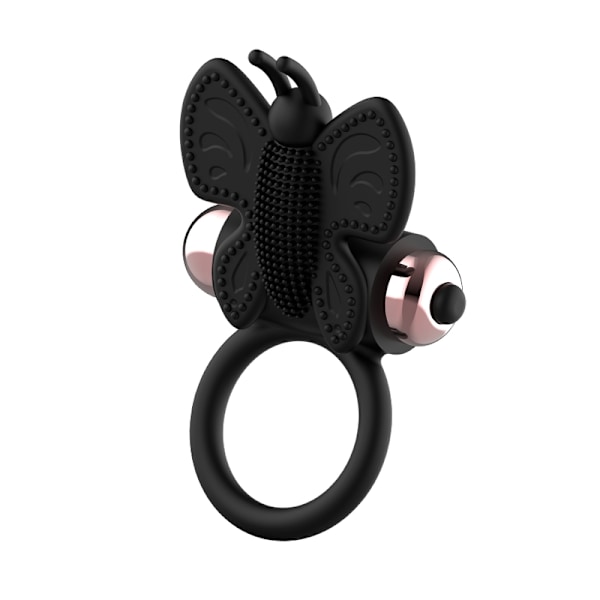 COQUETTE CHIC DESIRE - COCK RING FJÃRIL MED VIBRATOR SVART/ GULD