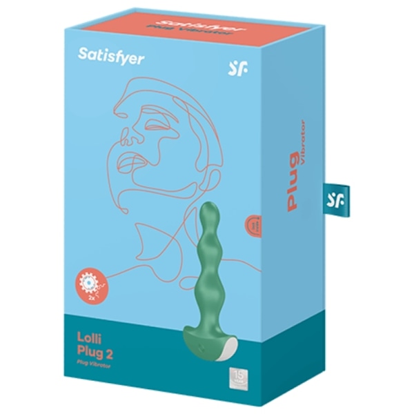 NÃJLIGARE LOLLI PLUG 2 PLUG VIBRATOR - GRÃN