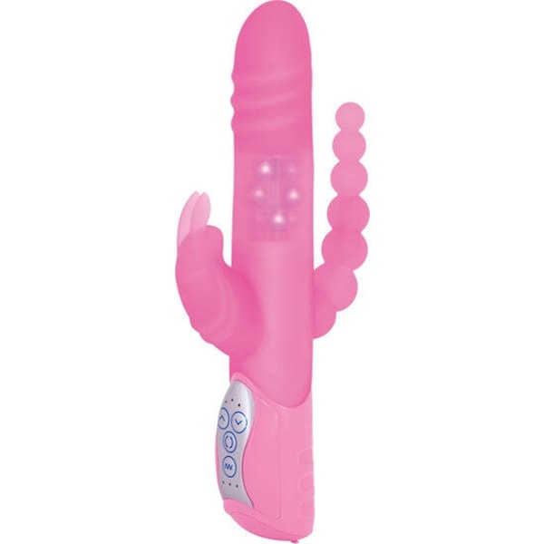 SEVENCREATIONS E RABBIT TRIPLE PLAY- ROSA TRIPLE STIMULATION VIBRATOR