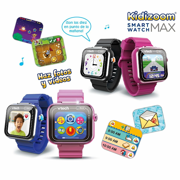 Barnklocka Vtech Kidizoom Smartwatch Max 256 MB Interaktivt Blå