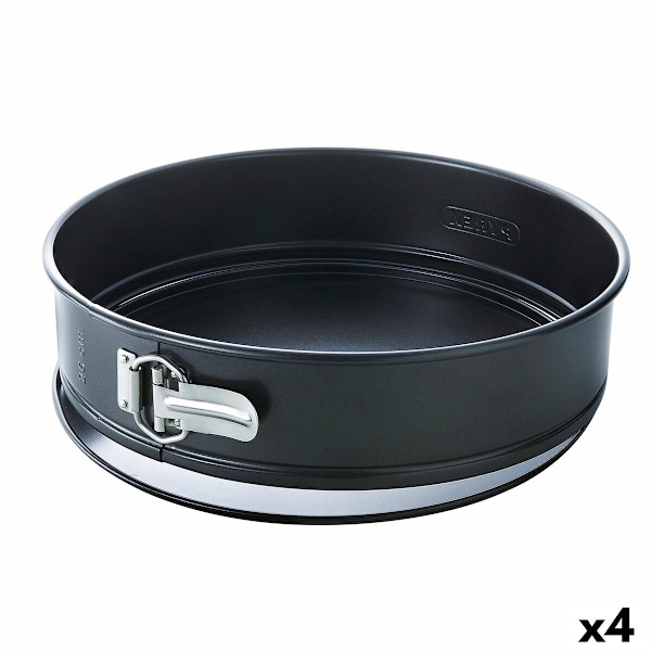 Springform Pan Pyrex Magic Circular Black 20 cm Metall 4 Enheter