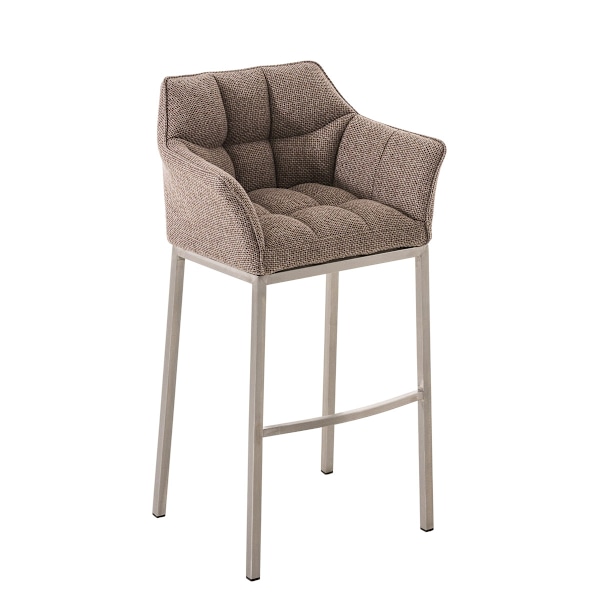 Barpall Damaso E tyg med 4-fots ram terrabrun