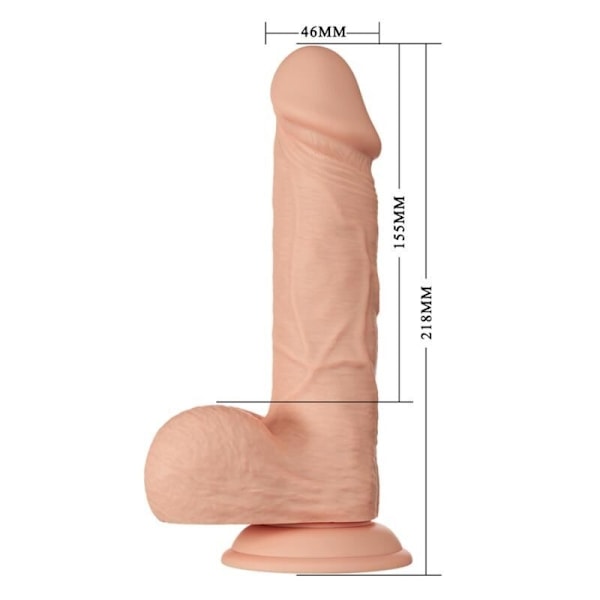 VACKER ENCOUNTER BAHAMUT REALISTISK OCH FLEXIBEL DILDO 21,8 CM - KÃTT