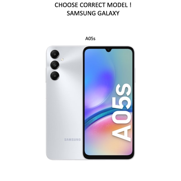 Samsung Galaxy A05s  plånbok skal fodral korthållare - VIT SAMSUNG A05s