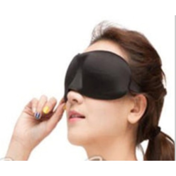 2 pack sovmask / resemask / ögonmask svart