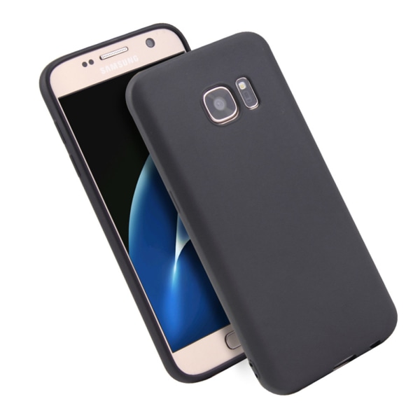 Silikon TPU skal Samsung S10/S9/S8/S7 Plus/Edge/e fodral svart - Svart S10 Galaxy Samsung